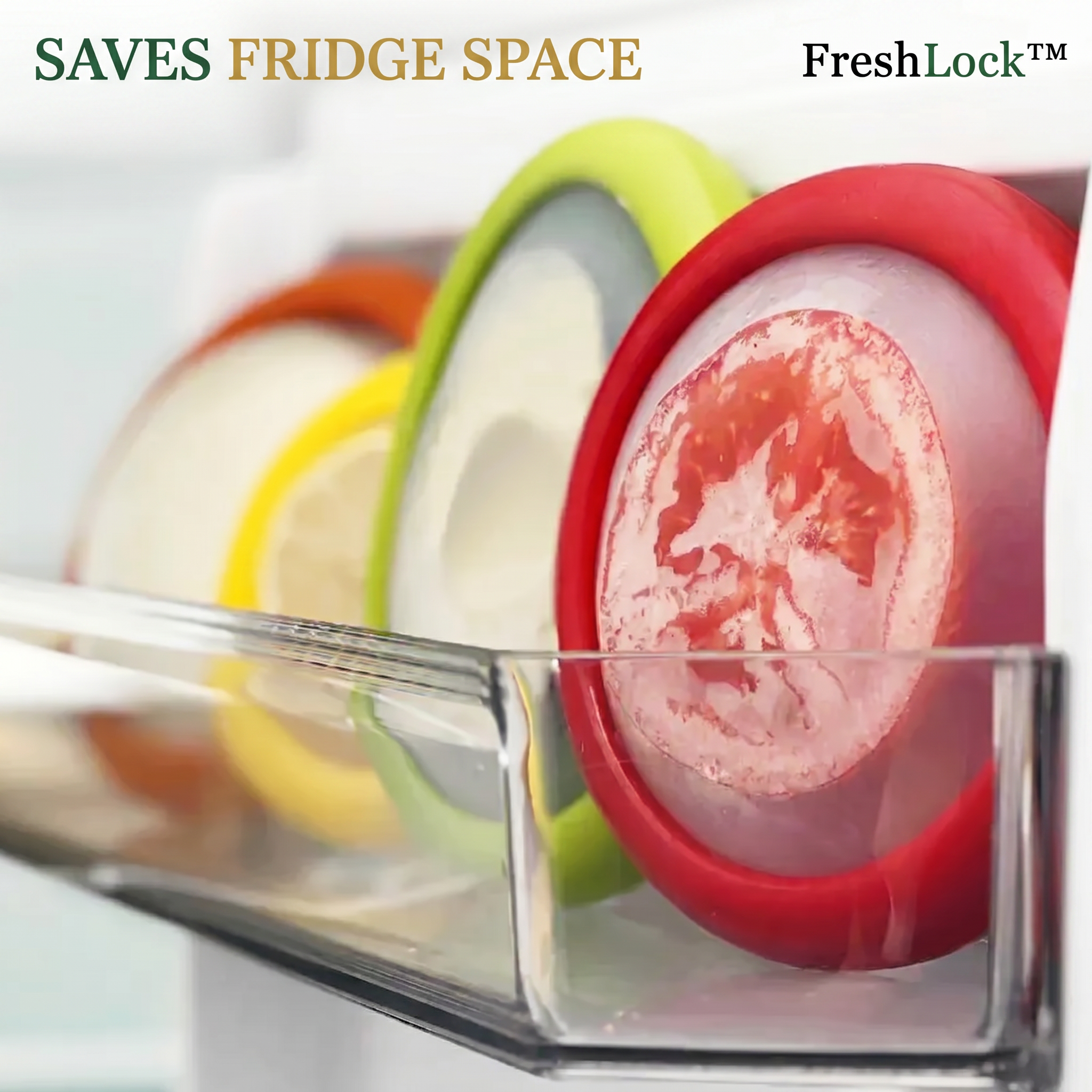 FreshLock™ Silicone Food Keepers — 4 Pack