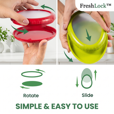FreshLock™ Silicone Food Keepers — 4 Pack
